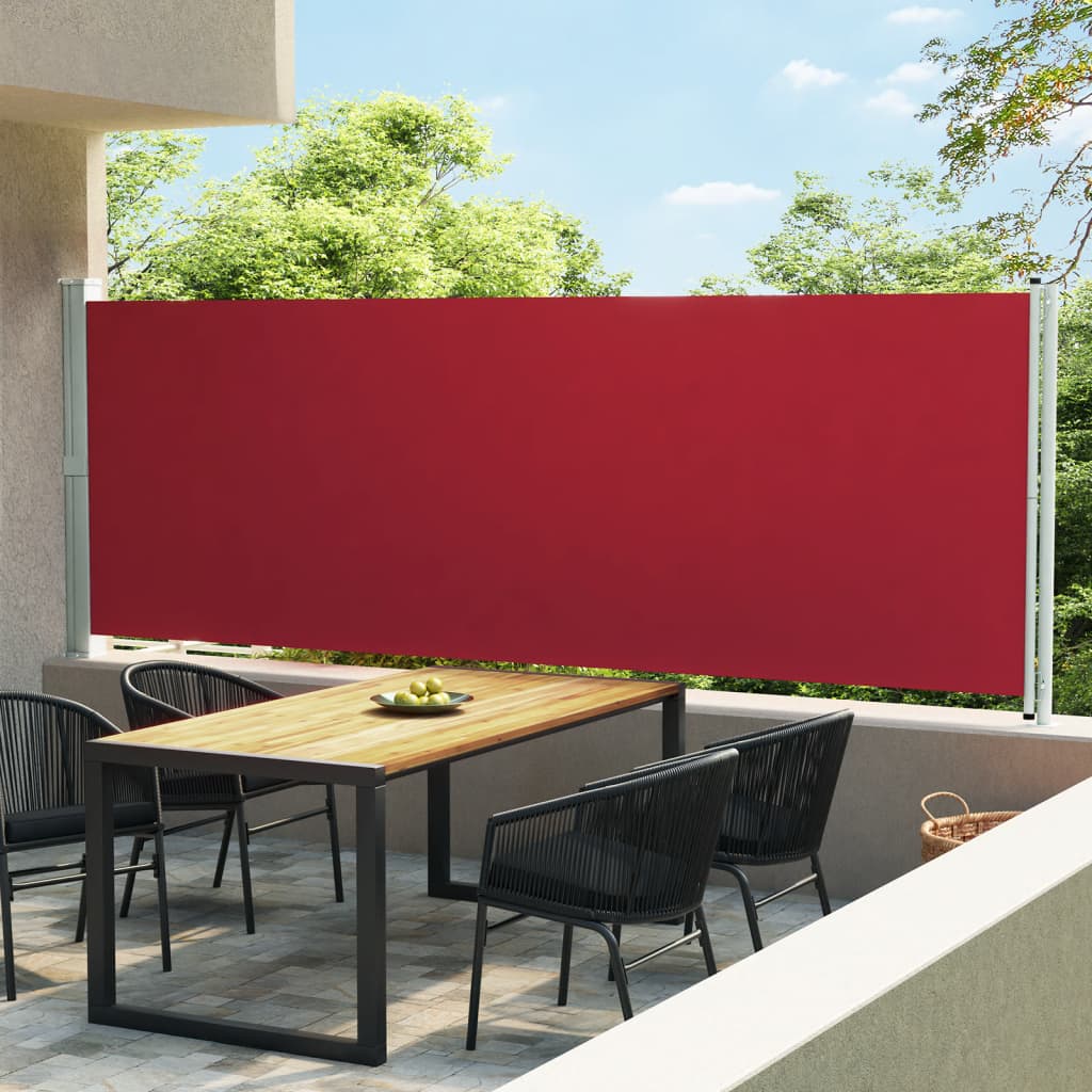 VidaXL Garden screen Extendable 600x160 cm Red