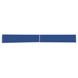 Écran de jardin vidaxl extensible 140x1200 cm bleu