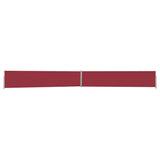 Écran de jardin vidaxl extensible 140x1200 cm rouge