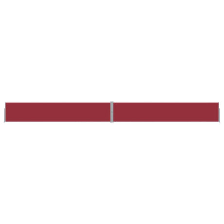 Écran de jardin vidaxl extensible 140x1200 cm rouge