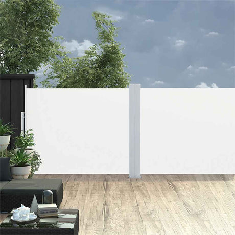 Écran de jardin Vidaxl extensible 170x1200 cm crème