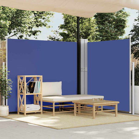 Écran de jardin vidaxl extensible 170x1200 cm bleu