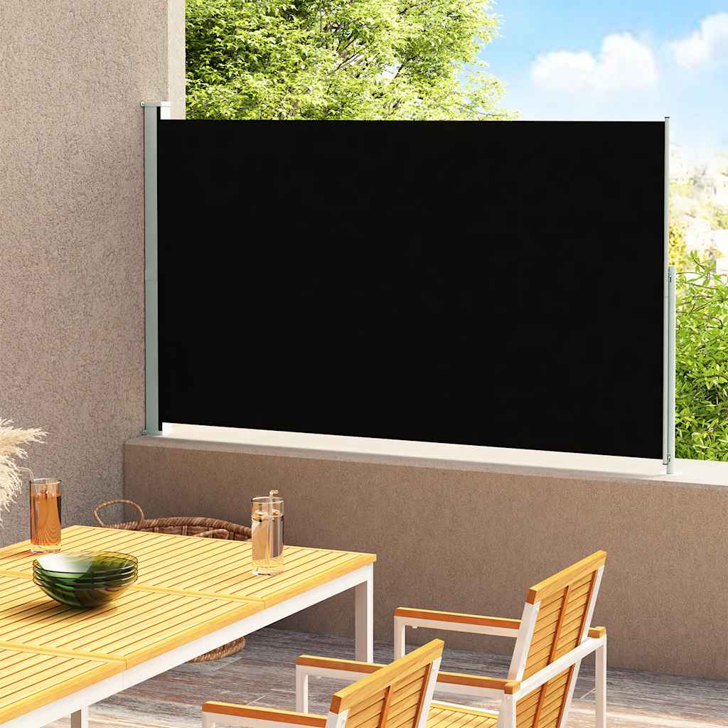 VidaXL Garden screen Extendable 180x300 cm Black