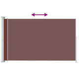 Écran de jardin vidaxl extensible 180x300 cm brun
