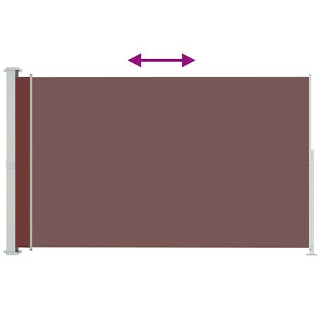 Écran de jardin vidaxl extensible 180x300 cm brun