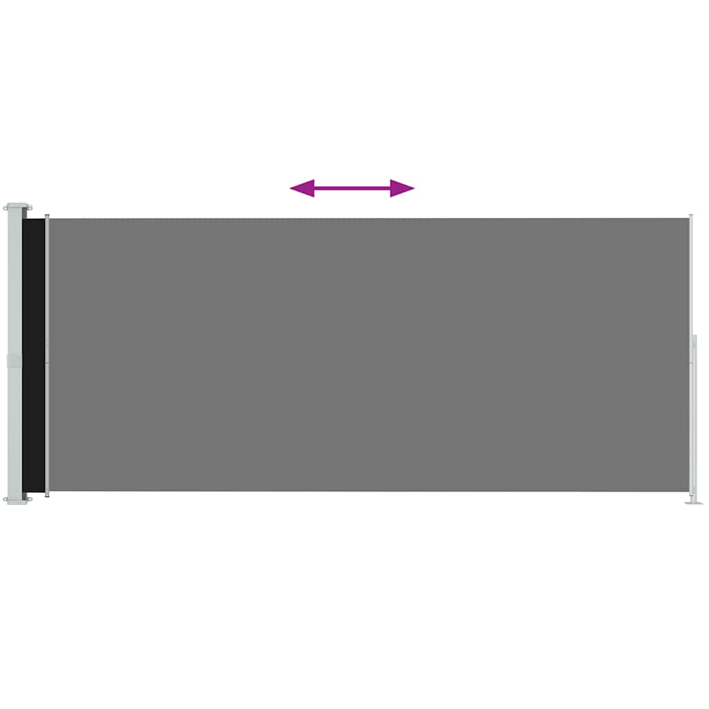 VidaXL Garden screen Extendable 180x500 cm Black