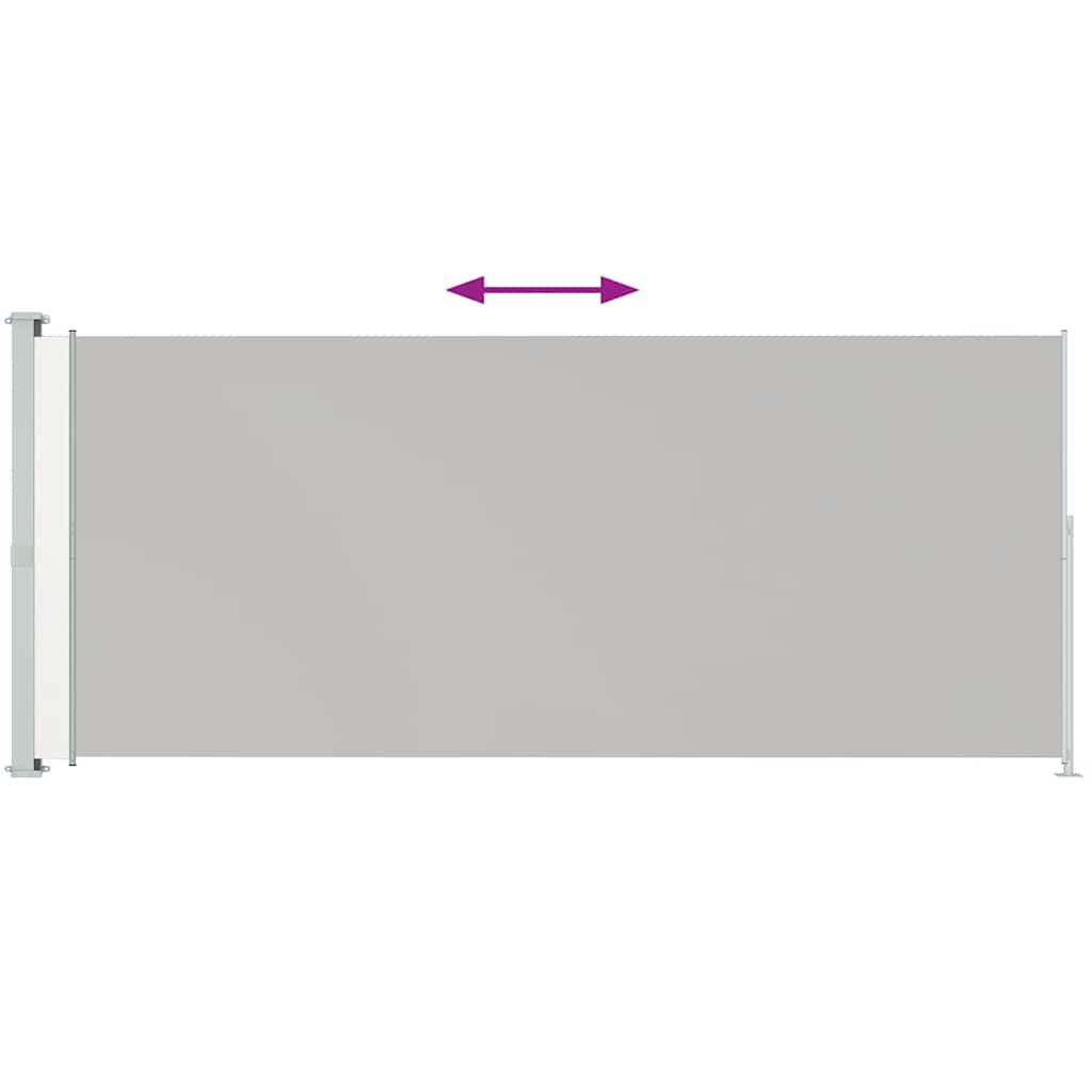 VidaXL Garden screen Extendable 180x500 cm Cream -colored