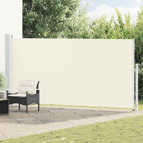 Écran de jardin vidaxl extensible 180x500 cm Crème -Colored