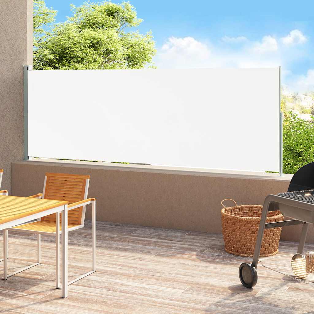 VidaXL Garden screen Extendable 180x500 cm Cream -colored