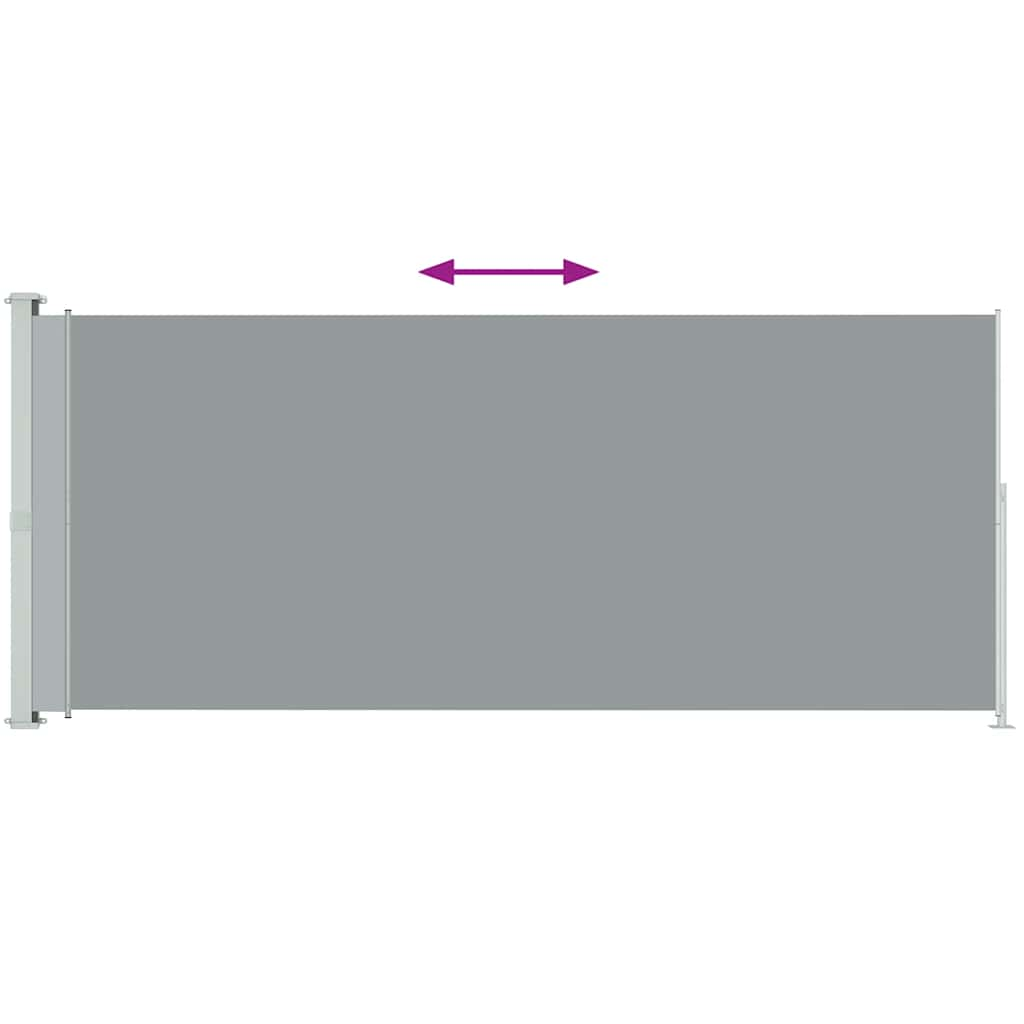 VidaXL Garden screen Extendable 180x500 cm Gray