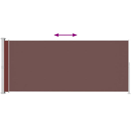 Écran de jardin vidaxl extensible 180x500 cm brun