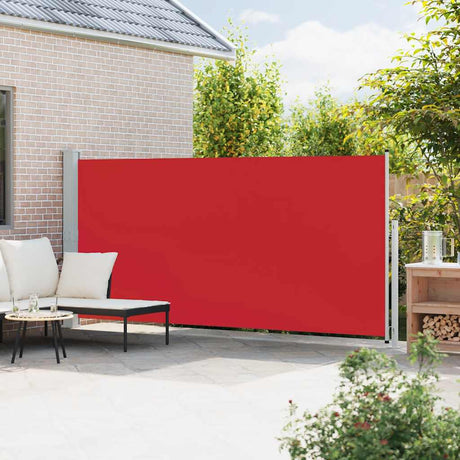 Écran de jardin vidaxl extensible 180x500 cm rouge