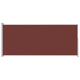 Écran de jardin vidaxl extensible 200x500 cm brun