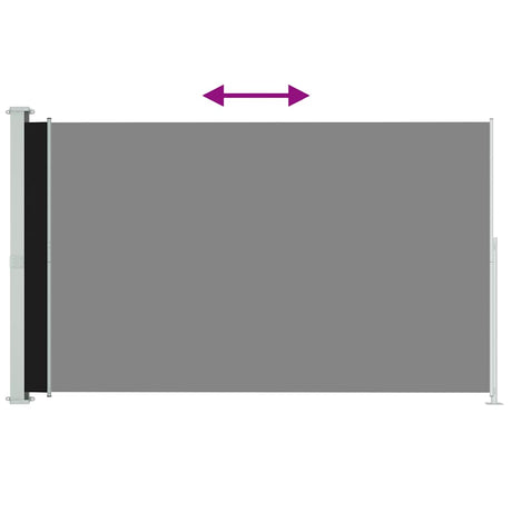 Écran de jardin vidaxl extensible 220x300 cm noir