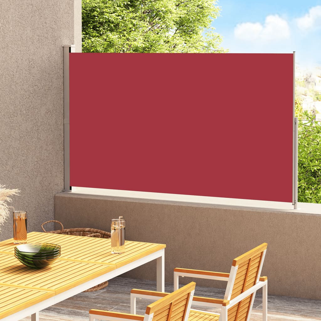 Écran de jardin vidaxl extensible 220x300 cm rouge