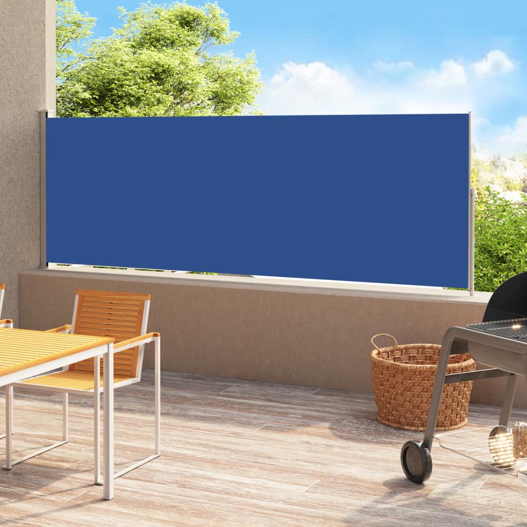 VidaXL Garden screen Extendable 220x500 cm blue