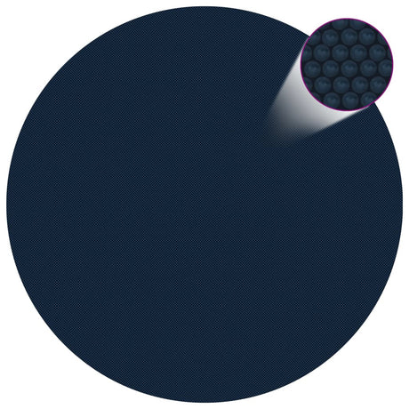 Vidaxl Pool Foil solaire flottant 210 cm PE noir et bleu