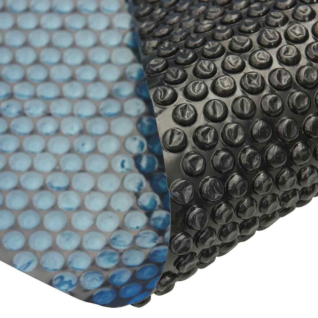 Vidaxl Pool Foil Solar Floating 450x220 cm PE noir et bleu
