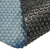 Vidaxl Pool Foil Solar Floating 450x220 cm PE noir et bleu