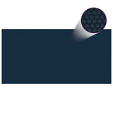 Vidaxl Pool Foil Solar Floating 400x200 cm PE noir et bleu