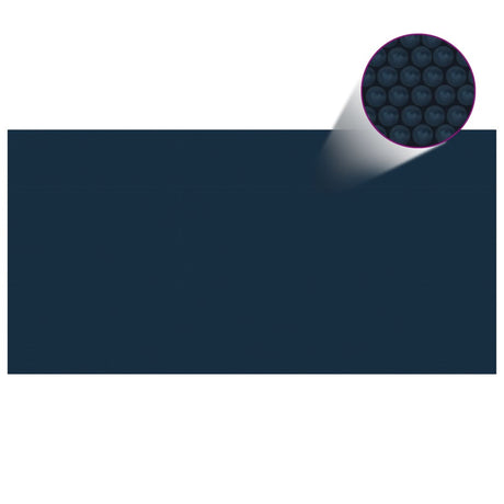 Vidaxl Pool Foil Solar Floating 400x200 cm PE noir et bleu