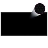 Vidaxl Pool Foil Solar Floating 400x200 cm PE noir et bleu