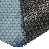 Vidaxl Pool Foil Solar Floating 488x244 cm PE noir et bleu