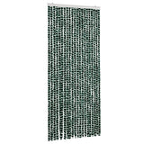 Vidaxl Fly Curtain 90x220 cm Genille vert et blanc