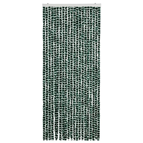 Vidaxl Fly Curtain 90x220 cm Genille vert et blanc