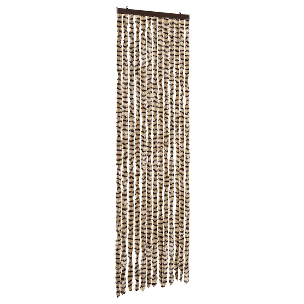Vidaxl Fly Curtain 56x185 cm CHENILLE BEIGE et BRORN