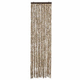 Vidaxl Fly Curtain 56x185 cm CHENILLE BEIGE et BRORN