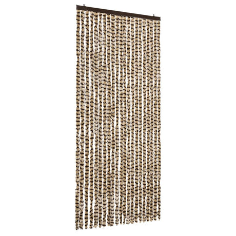 Vidaxl Fly Curtain 90x220 cm CHENILLE BEIGE ET BRORN