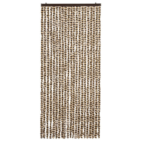 Vidaxl Fly Curtain 90x220 cm CHENILLE BEIGE ET BRORN