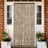 Vidaxl Fly Curtain 90x220 cm CHENILLE BEIGE ET BRORN