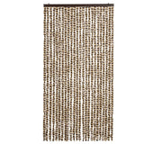 Vidaxl Fly Curtain 100x220 cm CHENILLE BEIGE ET BRORN