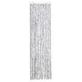 Vidaxl Fly Curtain 56x185 cm CHENILLE clair et gris foncé