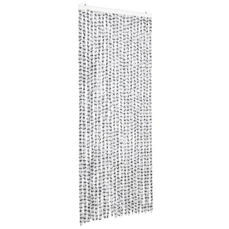Vidaxl Fly Curtain 90x220 cm CHENILLE clair et gris foncé