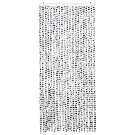 Vidaxl Fly Curtain 90x220 cm CHENILLE clair et gris foncé