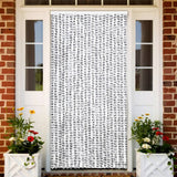 Vidaxl Fly Curtain 90x220 cm CHENILLE clair et gris foncé