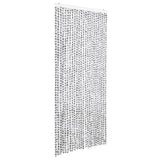 Vidaxl Fly Curtain 100x220 cm CHENILLE clair et gris foncé