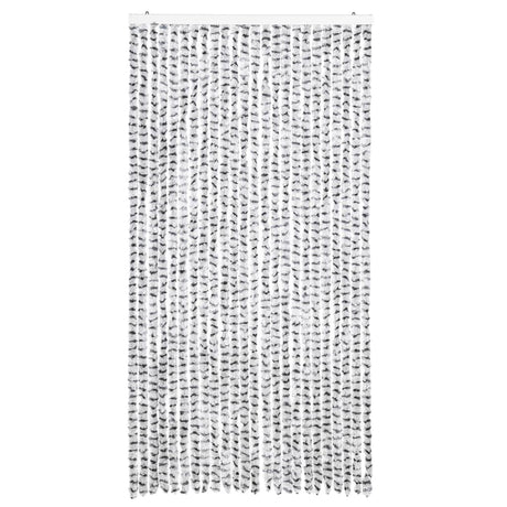 Vidaxl Fly Curtain 100x220 cm CHENILLE clair et gris foncé