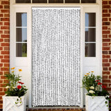 Vidaxl Fly Curtain 100x220 cm CHENILLE clair et gris foncé