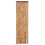 Vidaxl Fly Curtain 56x185 cm CHENILLE OCER ET BLANC