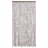 Vidaxl vliegengordijn 100x220 cm chenille taupe en wit