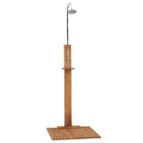 Vidaxx douche extérieure 75x75x210 cm teck massif