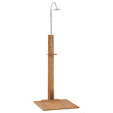 Vidaxx douche extérieure 75x75x210 cm teck massif