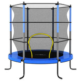 Vidaxl Trampoline med sikkerhetsnett rundt 140x160 cm blå