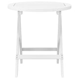 Vidaxl tuintafel inklapbaar ø 46 cm massief acaciahout wit