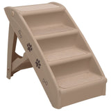 Vidaxl Dog Staircase pieghevole 62x40x49.5 cm marrone