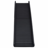 Vidaxl chien pente pliable 155.5x40x15.5 cm noir